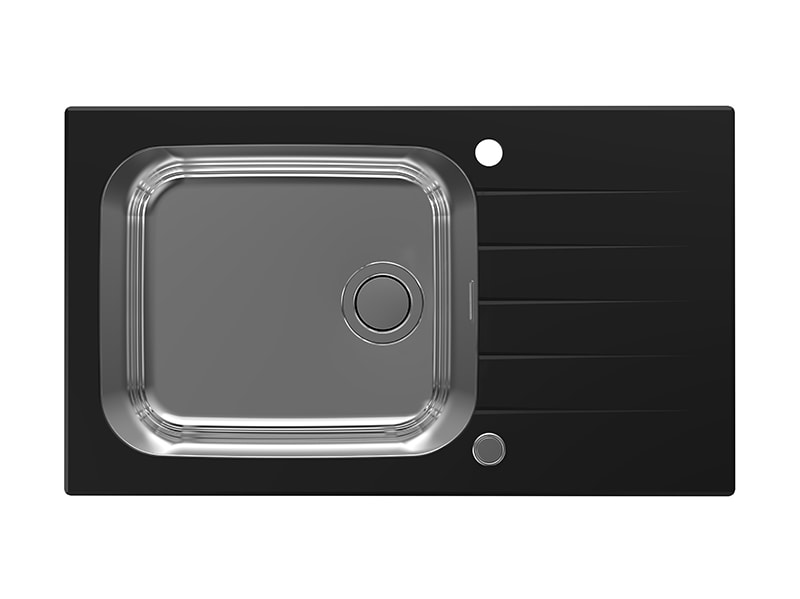 Kpl set korito glassix up 40 + armatura siros p chr