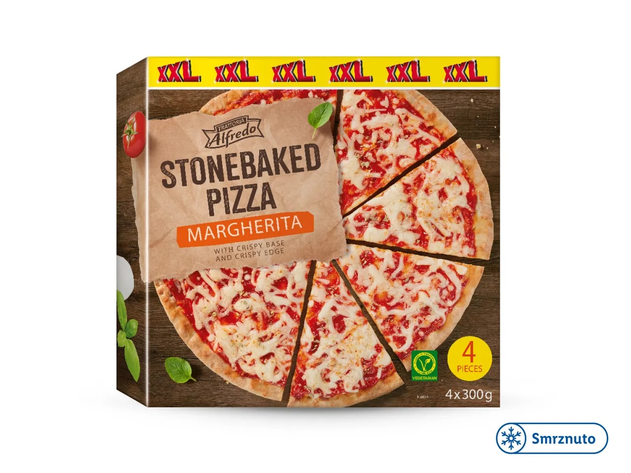 Pizza margherita xxl 4 x 300 g
