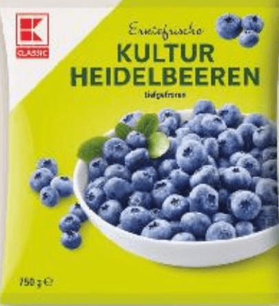 Borovnice 750 g