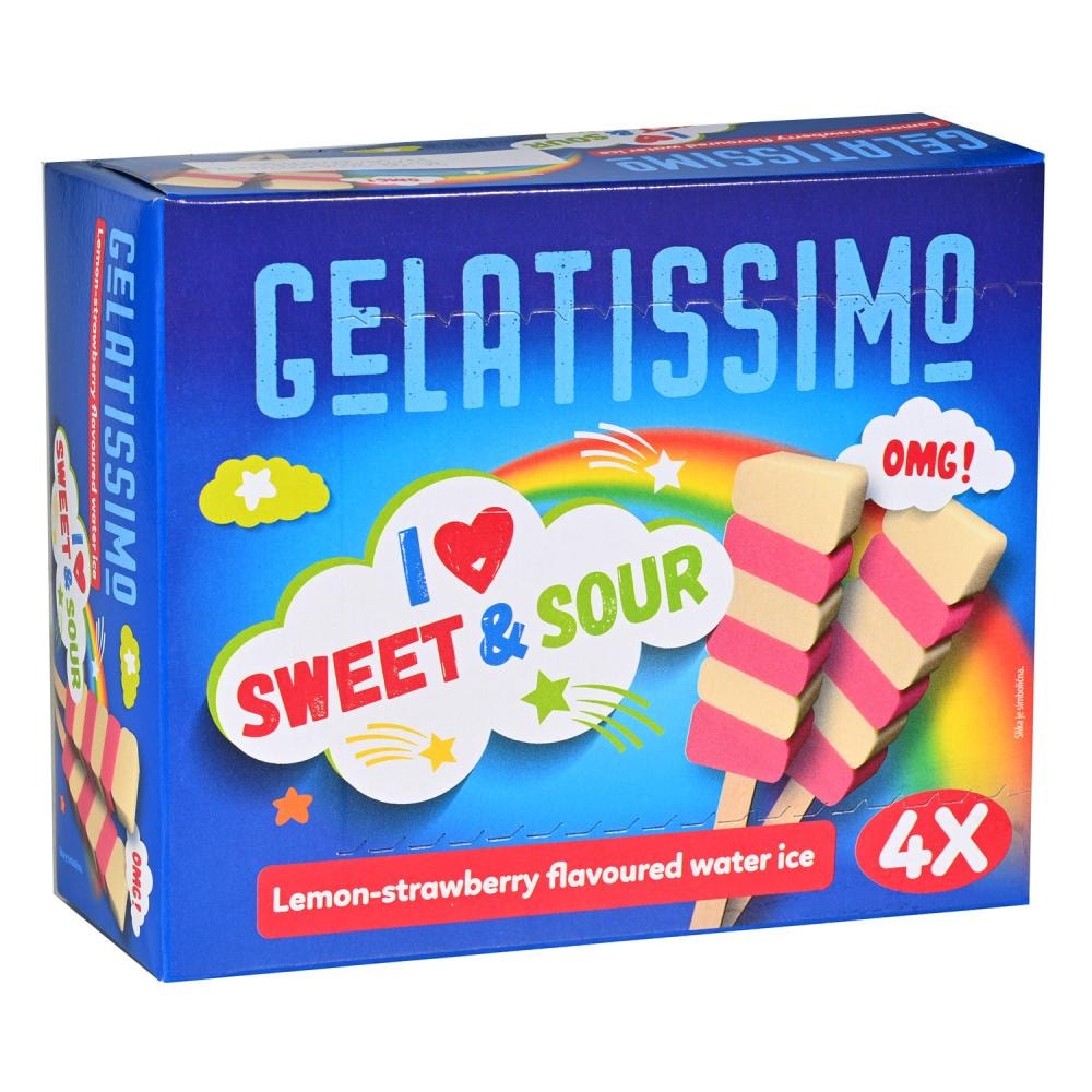 Gelatissimo sladoled sweet sour 4x70ml