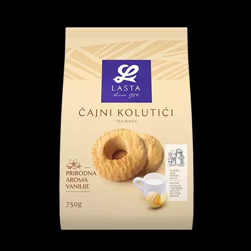 Čajni kolutići ili napolitanke 750 g ili 420 g
