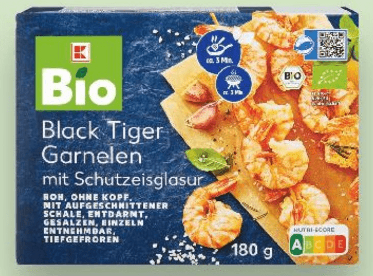 Black tiger kozice 180 g