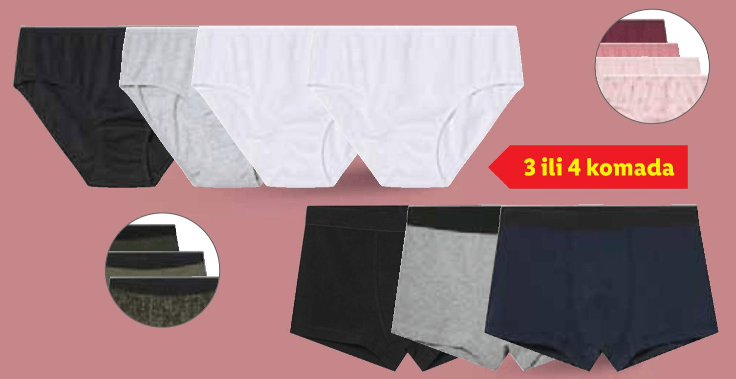 Dječje bokserice ili gaćice Set od 3 ili 4 komada