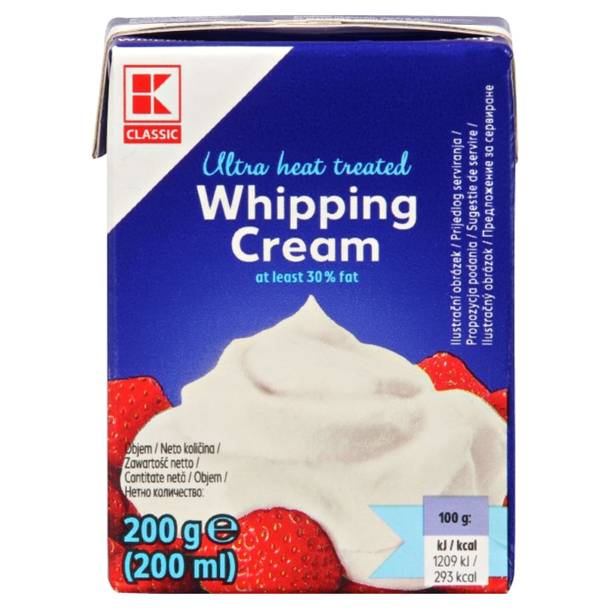 Vrhnje za šlag 200 g