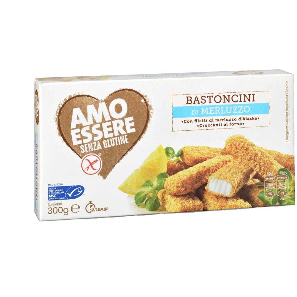 Amo essere bez glutena štapići riblji 10 KOM, 300 g