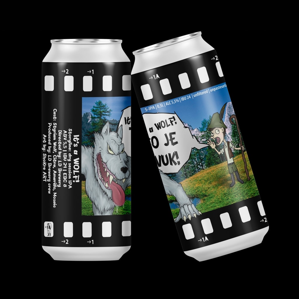 Craft pivo kaj-el apa, to je vuk s-ipa ili xo ipa 0,5 L