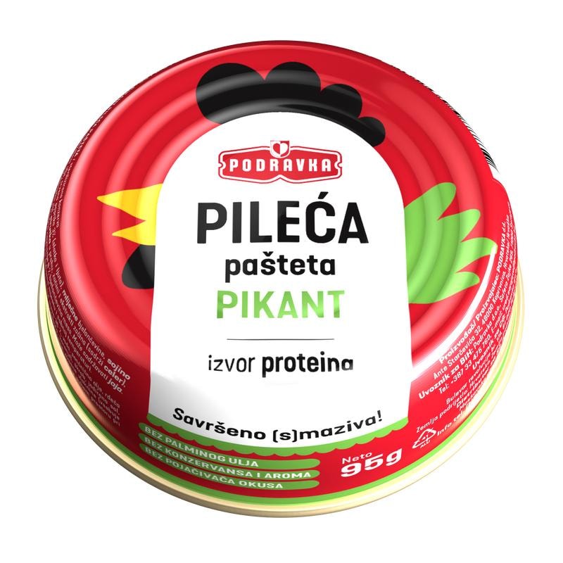 Pašteta pileća pikant podravka 95 g