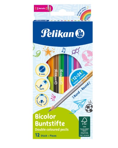 Bicolor buntstifte 12 kom