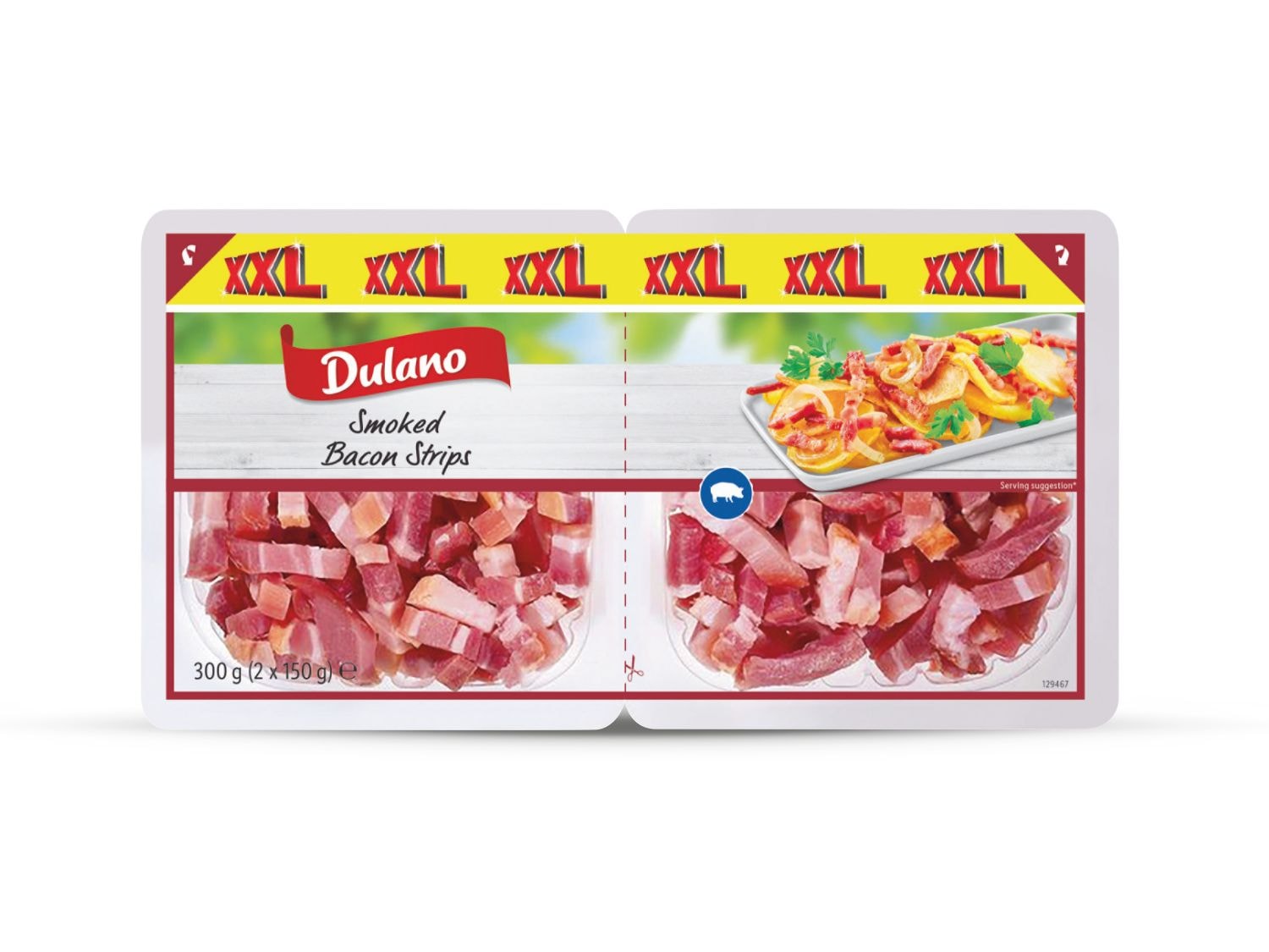 Mesnata slanina xxl 300 g (2 x 150 g)