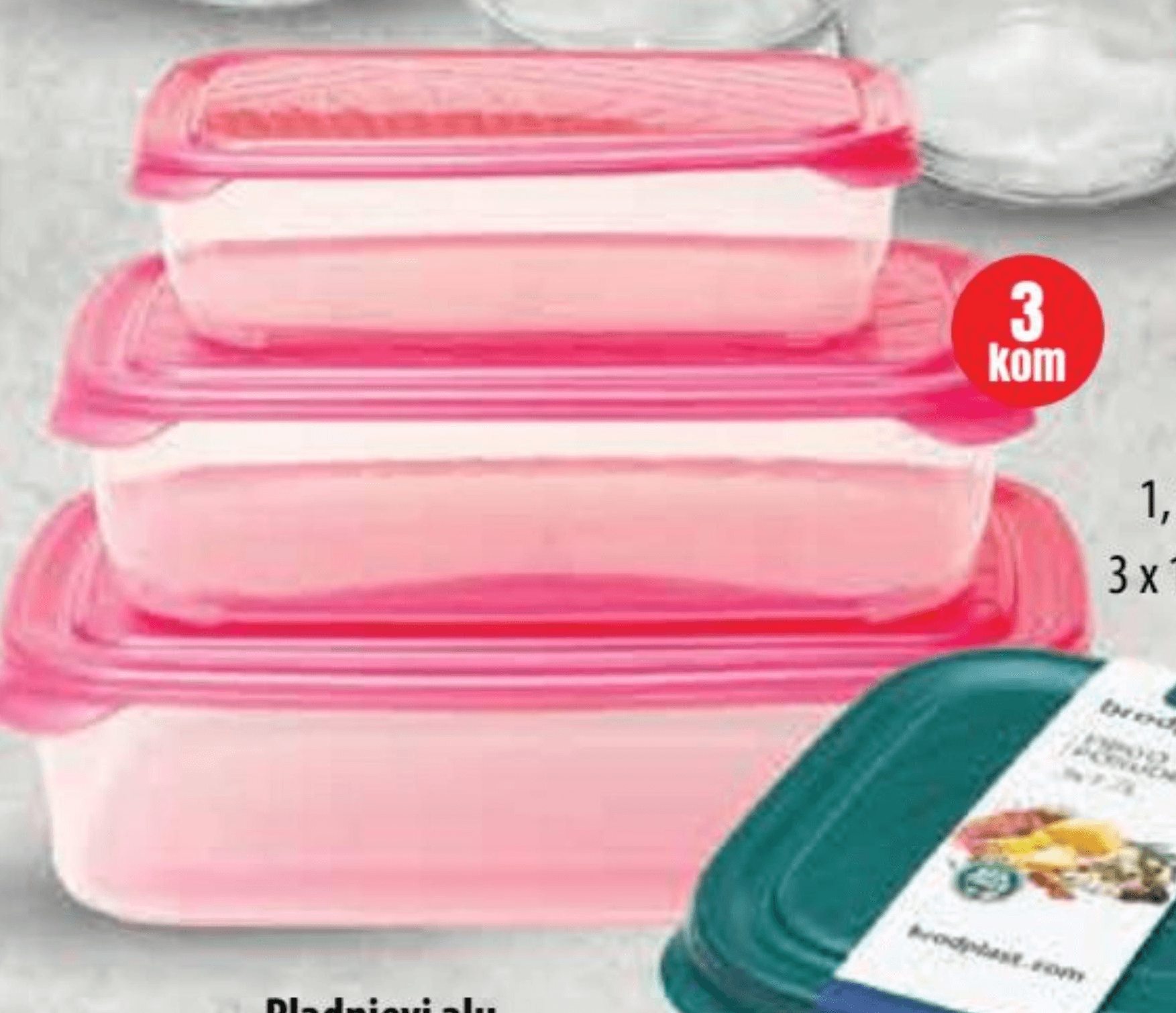 Set posuda 3 kom, 1 set