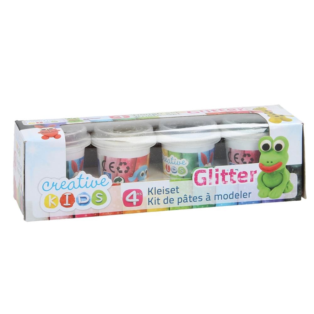 Plastelin glitter 4 x 55 g