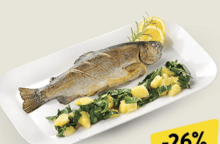 Pečena pastrva 1kg