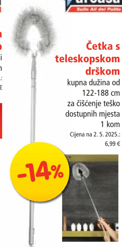 Četka s teleskopskom drškom 1 kom