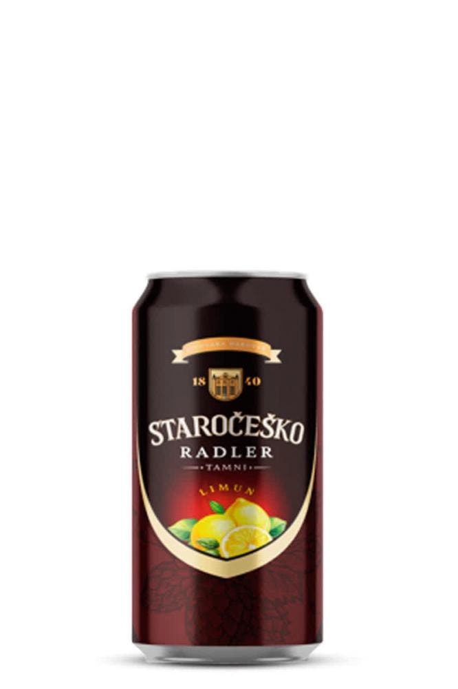 Pivo staročeško radler crni limun 0,5l limenka