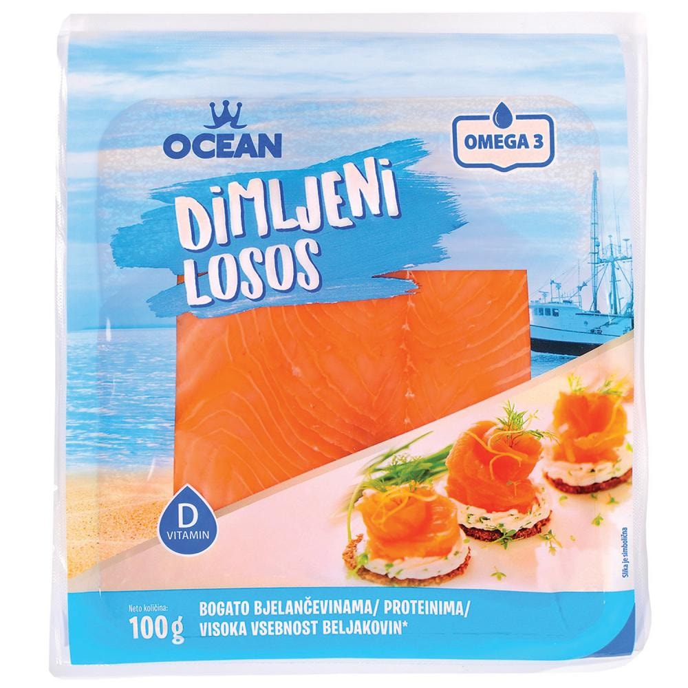 Ocean losos dimljeni 100g