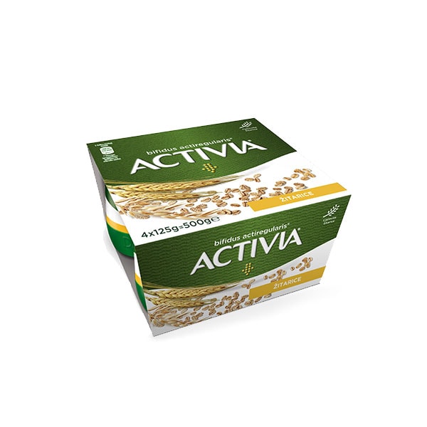 Activia fibre 4x125g=500ge