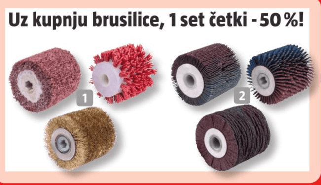 Set višenamjenskih brusnih četki 3-dijelni