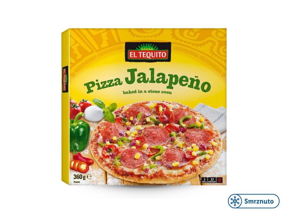 Pizza jalapeño 360 g