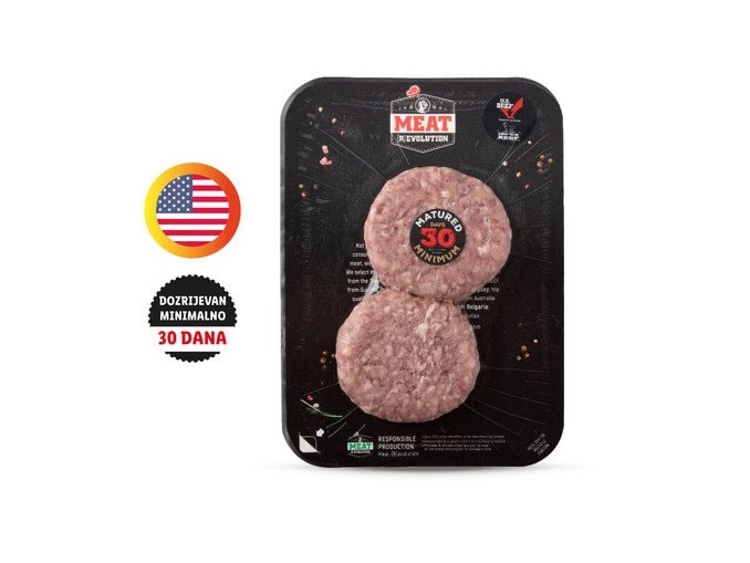 Svježi black angus burger 250 g