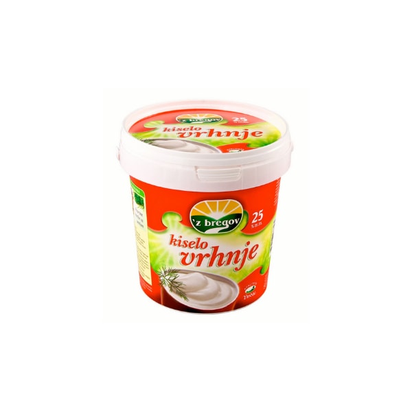 'z bregov kiselo vrhnje 900g