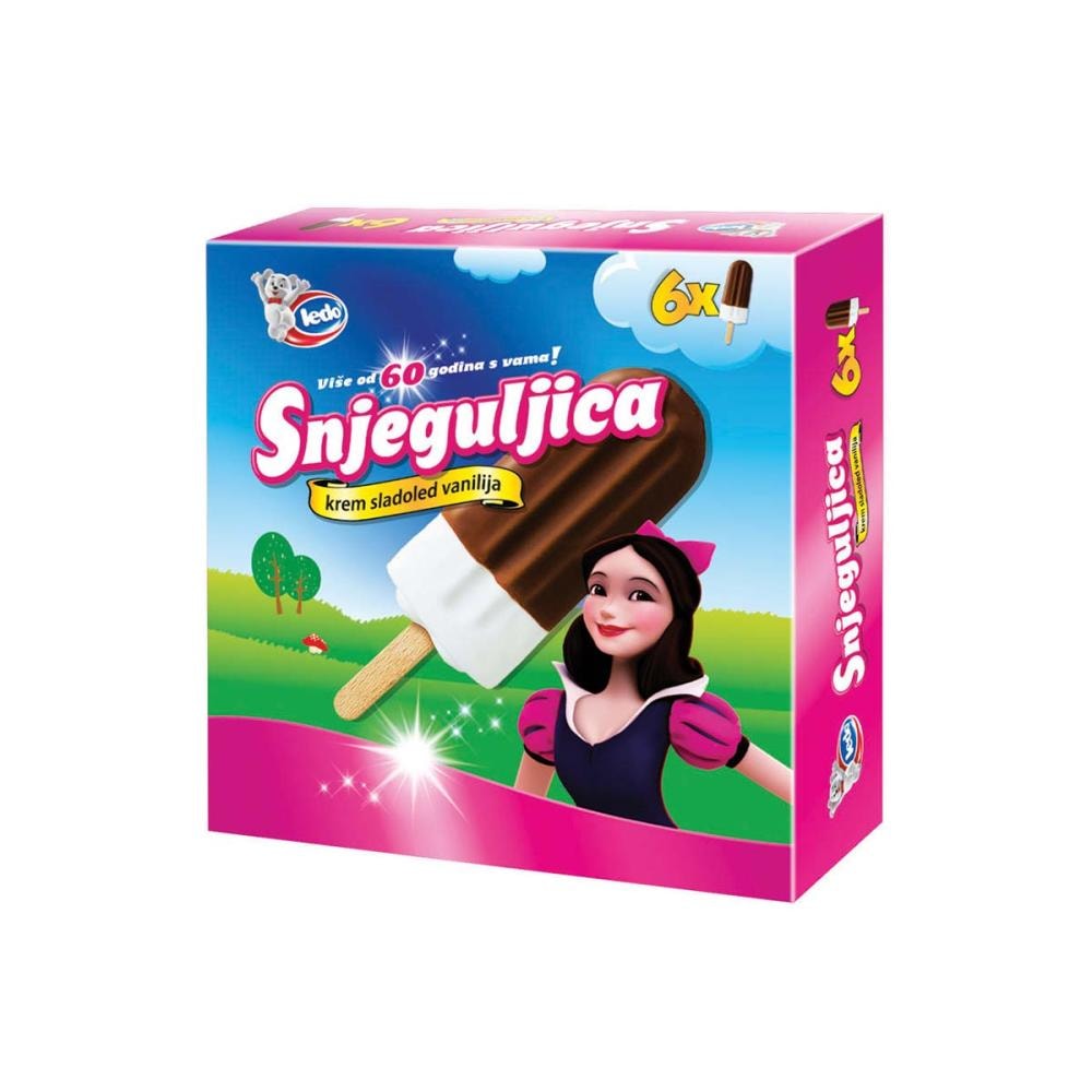 Sladoled snjeguljica 6x65ml Ledo