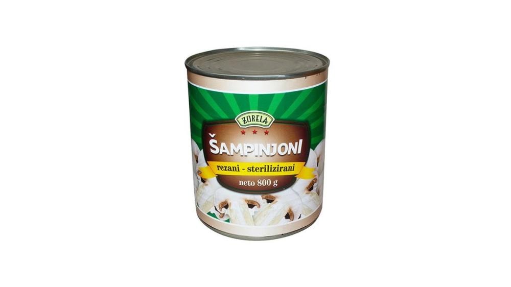 Šampinjoni rezani neto 800 g