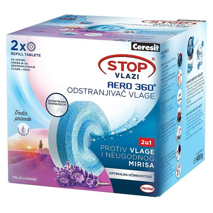 Punjenje za odvlaživač zraka 'aero 360°' 4 x tableta po 450 g