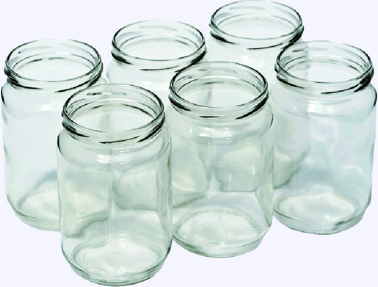 Staklena tegla + poklopac 370 ml, 6/1