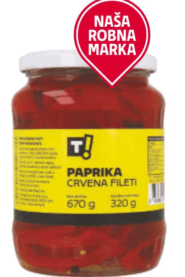 Paprika fileti 670 g