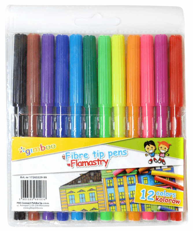 Flomasteri gimbo 12 komada