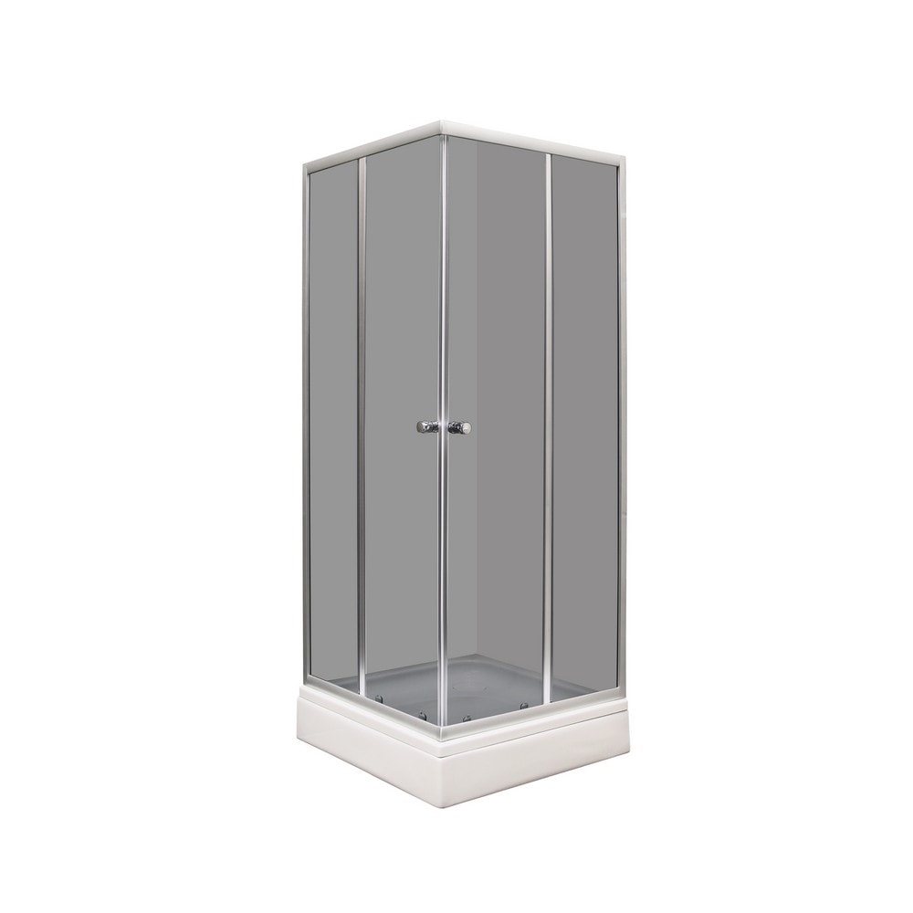Tuš kabina s kadom grey 90 x 90 x 205 cm