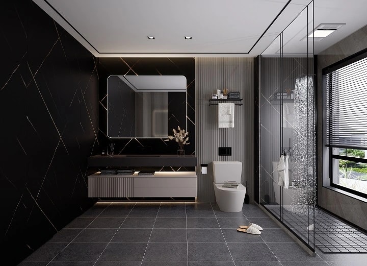 Panel pvc sahara black 122x280 cm