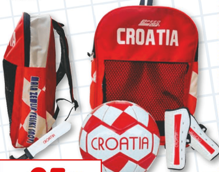 Nogometni ruksak hrvatska 1 set