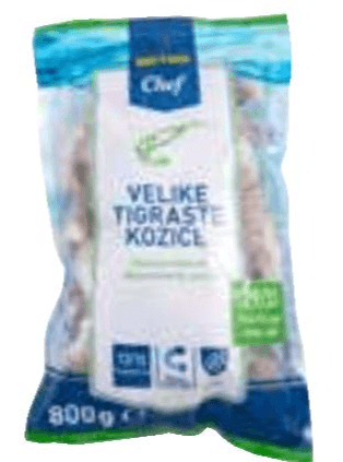 Velike tigraste kozice 800g