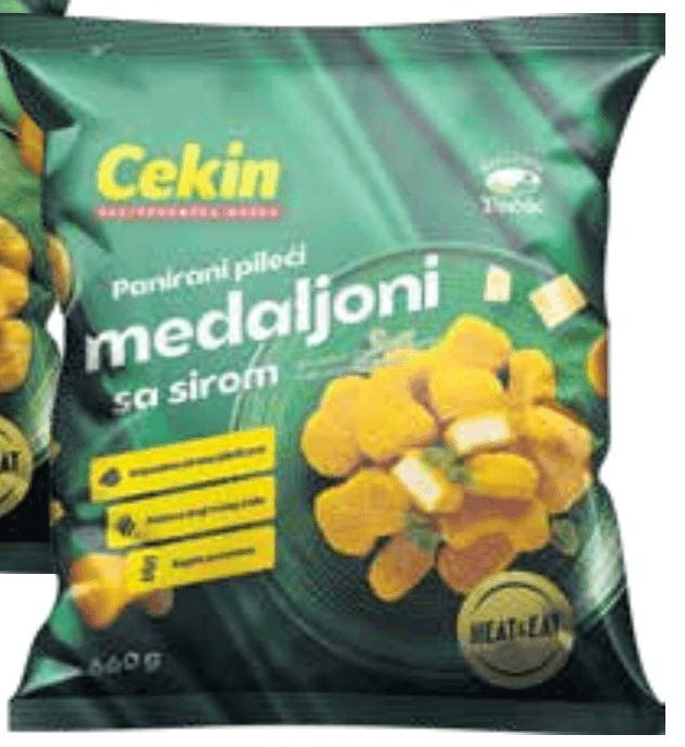 Panirani pileći medaljoni 660g