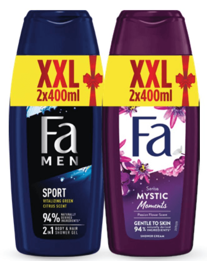 Gel za tuširanje 2 x 400 ml