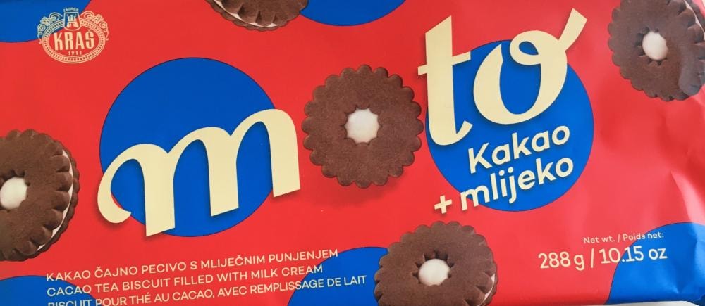 Keks moto kakao, kakao i mlijeko 288 g Kraš