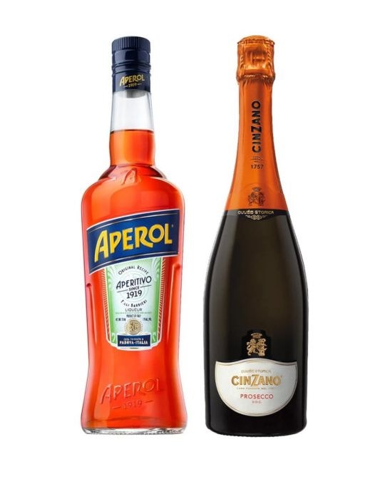 Liker aperol + 2 to spritz 0,7 L + 2 x 0,75 L