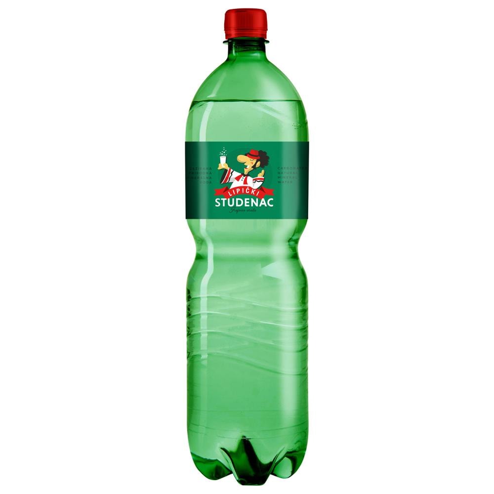 Voda prirodna mineralna gazirana, negazirana voda 1.5 l