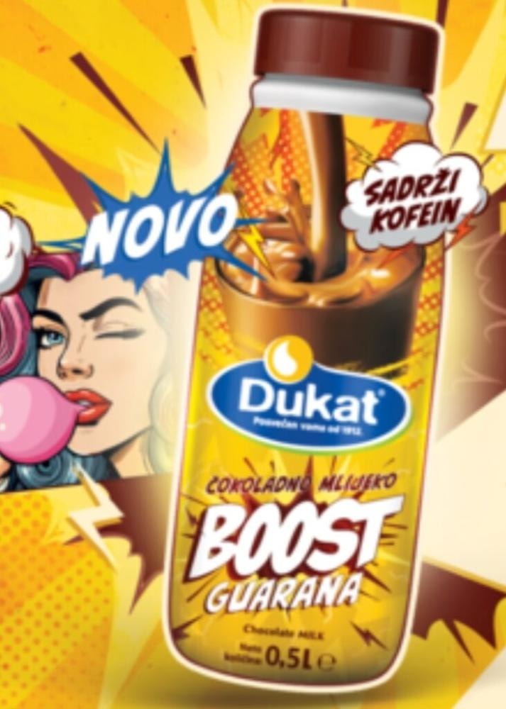 Mlijeko dukat čokoladno boost 500 ml