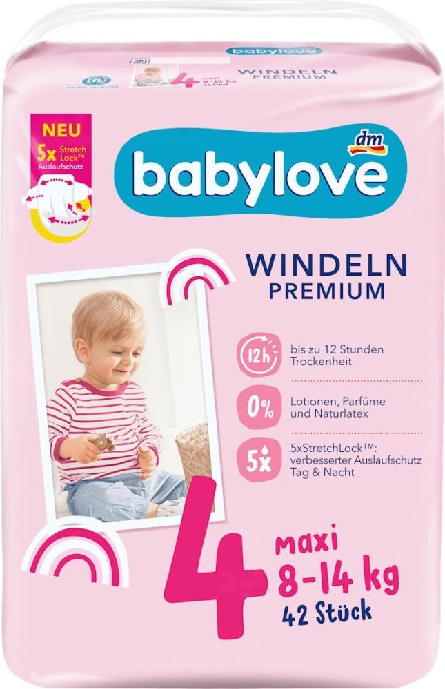 Premium pelene maxi, vel. 4 (8-14 kg), 42 kom.
