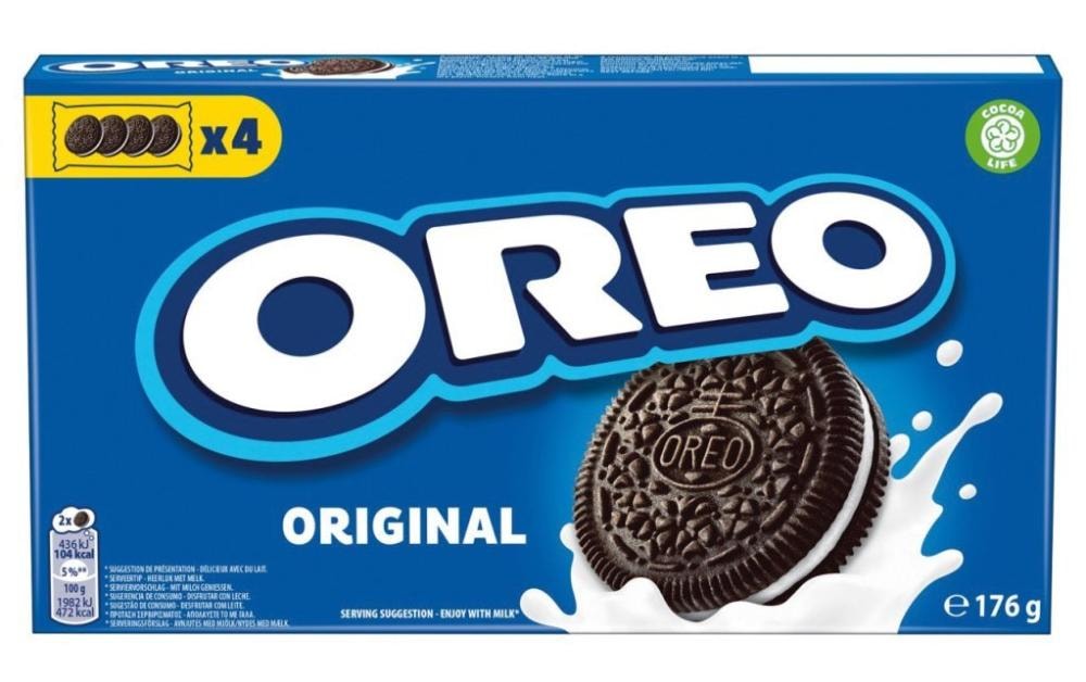 Oreo od 66 g do 264 g