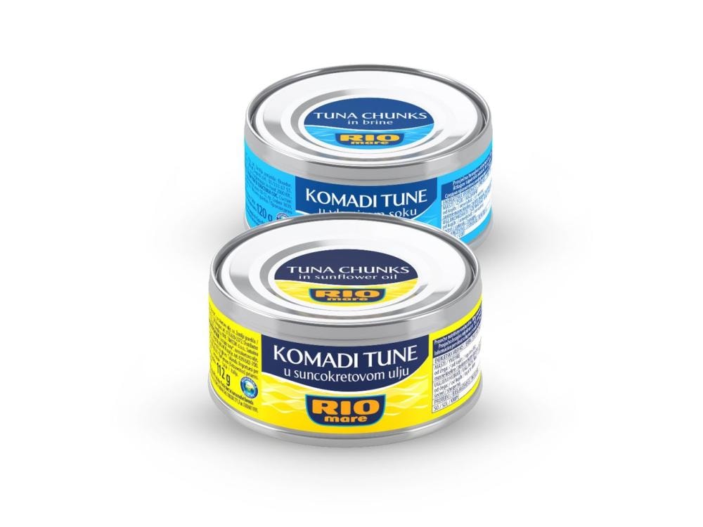 Tuna u suncokretovom ulju ili u vlastitom soku 160 g Rio Mare