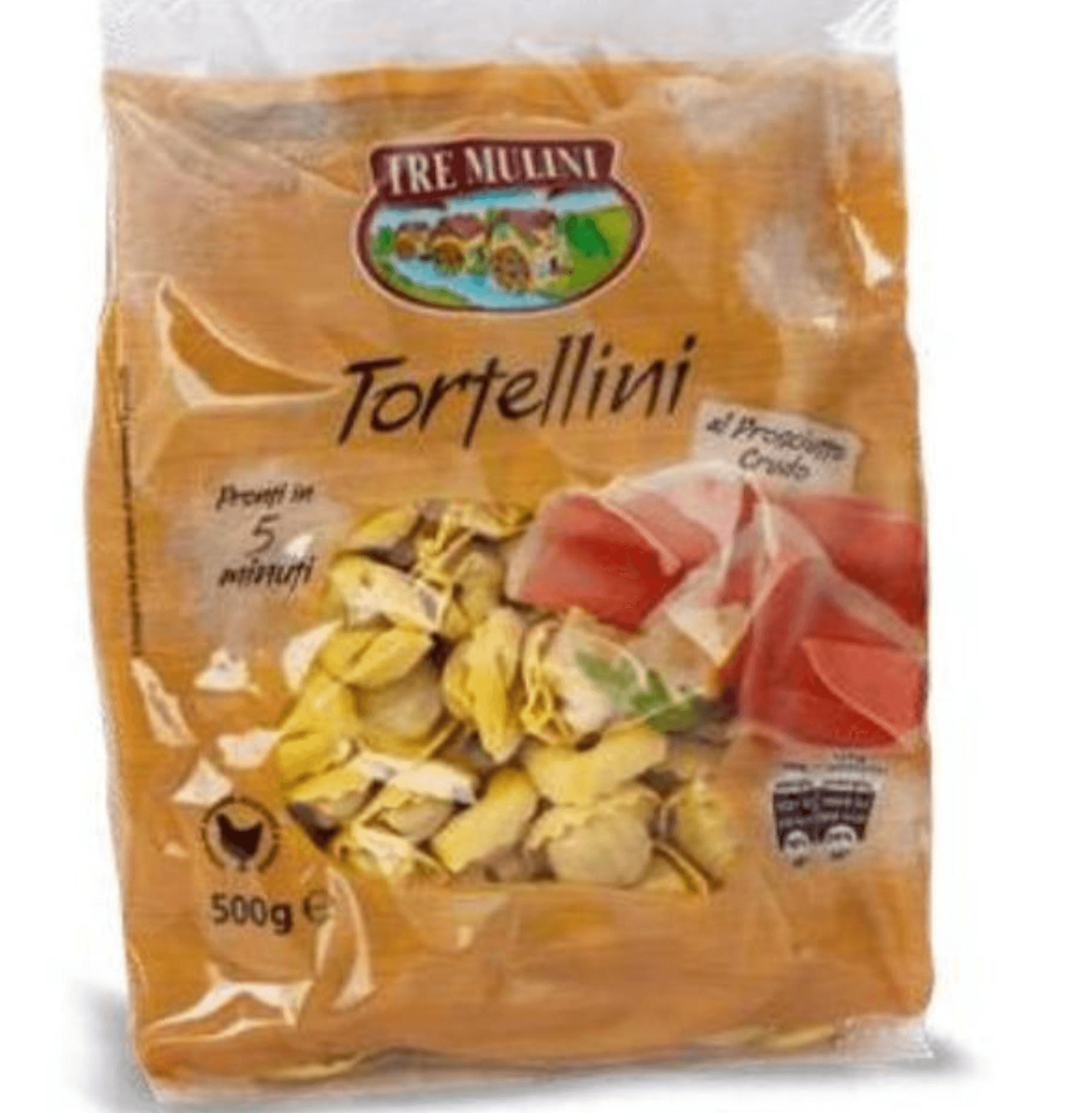 Svježa tjestenina tortellini s pršutom 500 g