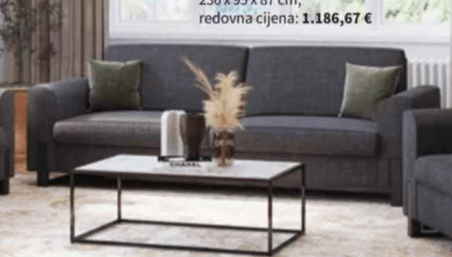 Catania trosjed 236 x 95 x 87 cm