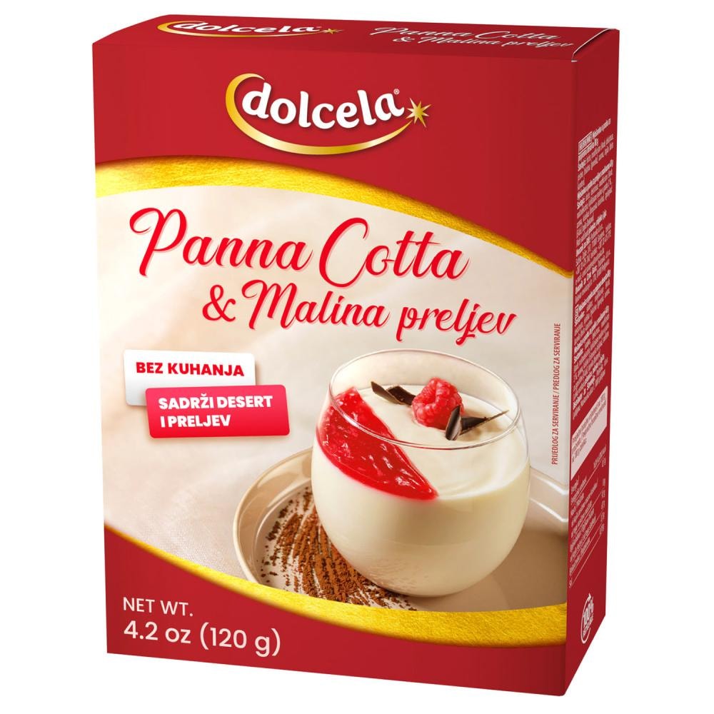 Dolcela instant kolač panna cotta & malina preljev 2 x 120 g