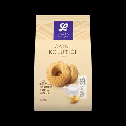 Čajni kolutići krem štapići ili štrudle 200-420 g
