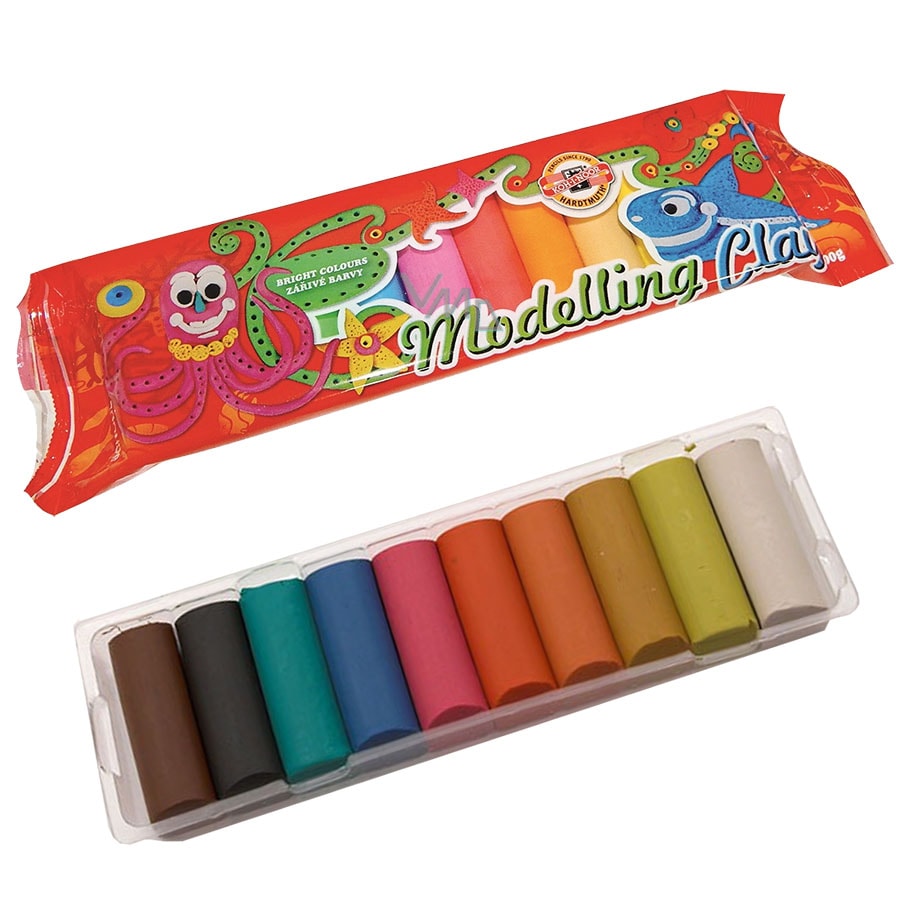 Plastelin 1 pak, 10 boja