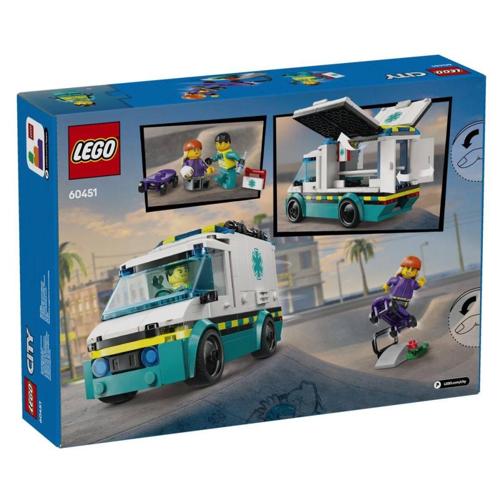 Lego city 60451 vozilo hitne pomoći 1 kom