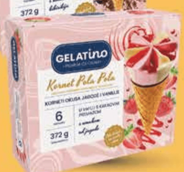 Sladoled kornet 6x 110 ml